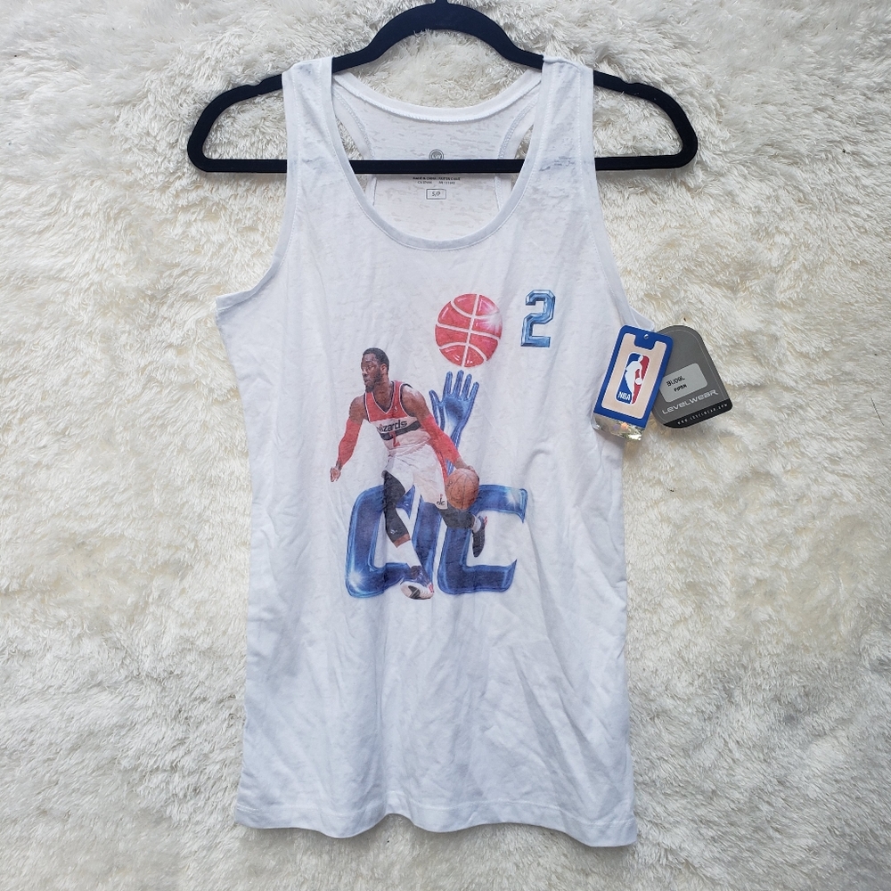NEW NBA LEVELWEAR PIPER Tank top women's Size S, White